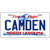 Camden North Carolina State Novelty Metal License Plate