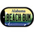 Beach Bum Alabama Novelty Metal Dog Tag Necklace DT-9996