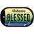 Blessed Alabama Novelty Metal Dog Tag Necklace DT-10009