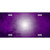 Purple White Fade Scratched License Plate Metal Novelty