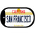 San Fransico California Novelty Metal Dog Tag Necklace DT-4888