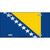 Bosnia Herzegovina Flag Metal Novelty License Plate