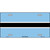 Botswana Flag Metal Novelty License Plate