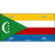 Comoros Flag Metal Novelty License Plate