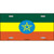 Ethiopia Flag Metal Novelty License Plate