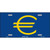 Euro Flag Metal Novelty License Plate