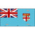 Fiji Flag Metal Novelty License Plate