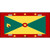 Grenada Flag Metal Novelty License Plate