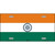 India Flag Metal Novelty License Plate