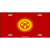 Kyrgyzsyan Flag Metal Novelty License Plate