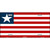 Liberia Flag Metal Novelty License Plate