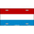 Luxembourg Flag Metal Novelty License Plate