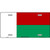 Madagascar Flag Metal Novelty License Plate