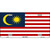 Malaysia Flag Metal Novelty License Plate