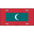 Maldives Flag Metal Novelty License Plate