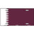 Qatar Flag Metal Novelty License Plate