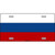 Russia Flag Metal Novelty License Plate