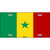 Senegal Flag Metal Novelty License Plate