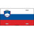Slovenia Flag Metal Novelty License Plate
