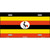 Uganda Flag Metal Novelty License Plate