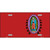 Virgin Mary Red Metal Novelty License Plate
