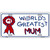 Worlds Greatest Mum Metal Novelty License Plate