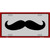 Mustache Novelty Metal Novelty License Plate