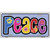 Peace And Flowers Metal Novelty License Plate