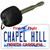 Chapel Hill North Carolina Novelty Metal Key Chain KC-11838