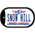 Snow Hill North Carolina Novelty Metal Dog Tag Necklace DT-11852