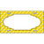 Scallop Yellow White Polka Dot Metal Novelty License Plate