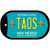 Taos Teal New Mexico Novelty Metal Dog Tag Necklace DT-5009