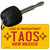 Taos Yellow New Mexico Novelty Metal Key Chain KC-5010