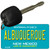 Albuquerque Teal New Mexico Novelty Metal Key Chain KC-2785