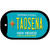 Taosena Teal New Mexico Novelty Metal Dog Tag Necklace DT-11650