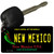 New Mexico Black New Mexico Novelty Metal Key Chain KC-11753
