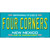 Four Corners Teal New Mexico Novelty Metal License Plate