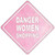 Danger Women Shopping Novelty Metal Crossing Sign