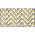 Gold White Chevron Metal Novelty License Plate LP-4480