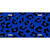 Blue Black Cheetah Metal Novelty License Plate