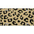 Gold Black Cheetah Metal Novelty License Plate