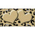 Gold Black Cheetah Gold Center Hearts Metal Novelty License Plate