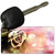 Watercolor Rose Novelty Metal Key Chain KC-12214