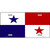 Panama Flag Metal Novelty License Plate