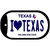I Love Texas Novelty Metal Dog Tag Necklace DT-9362