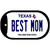 Best Mom Texas Novelty Metal Dog Tag Necklace DT-9387