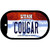 Cougar Utah Novelty Metal Dog Tag Necklace DT-10200