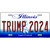 Trump 2024 Illinois Novelty Metal License Plate