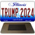 Trump 2024 Illinois Novelty Metal Magnet M-12228