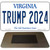 Trump 2024 Virginia Novelty Metal Magnet M-12259